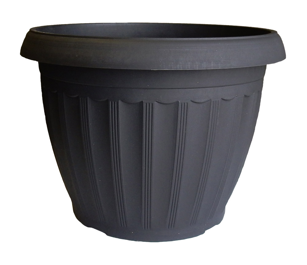 23.5 Cascade Urn Black 5/case - Containers